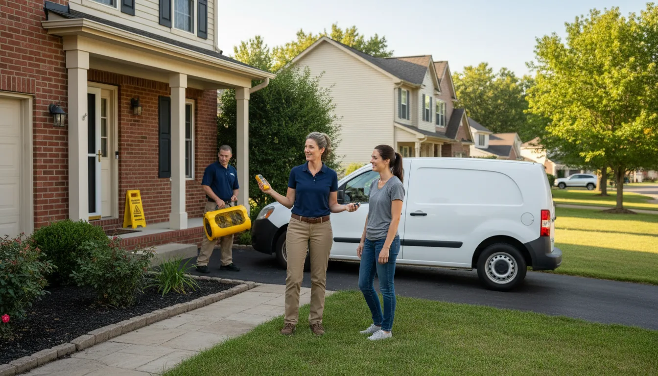 Residential water damage restoration in Du Bois, PA